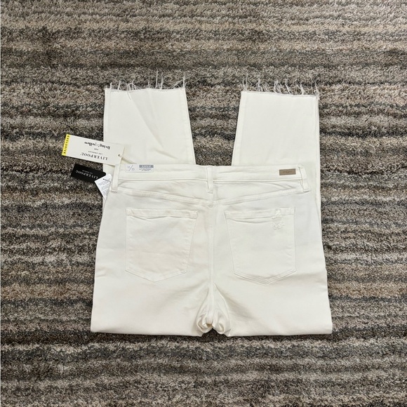 Liverpool Cropped Straight Leg Jeans Sz 16/33 NWT | Liverpool Straight Leg Jeans - Picture 7 of 12